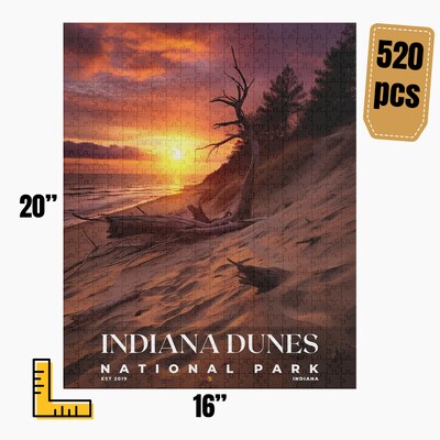 Indiana Dunes National Park Jigsaw Puzzle, Family Game, Holiday Gift | S10 - image4